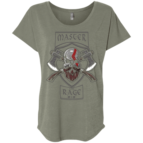 T-Shirts Venetian Grey / X-Small Master The Rage Triblend Dolman Sleeve