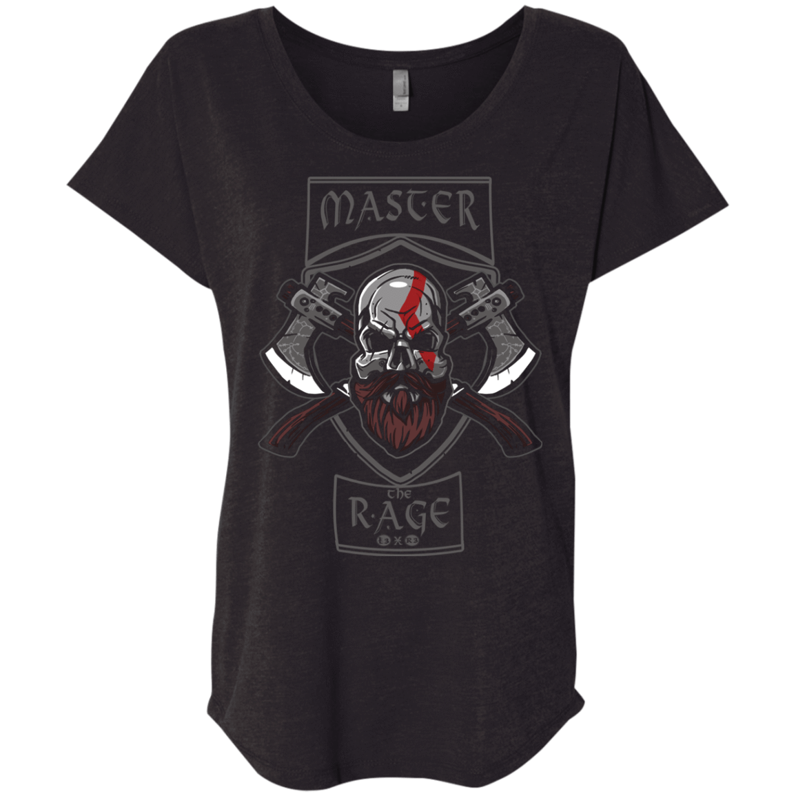 T-Shirts Vintage Black / X-Small Master The Rage Triblend Dolman Sleeve