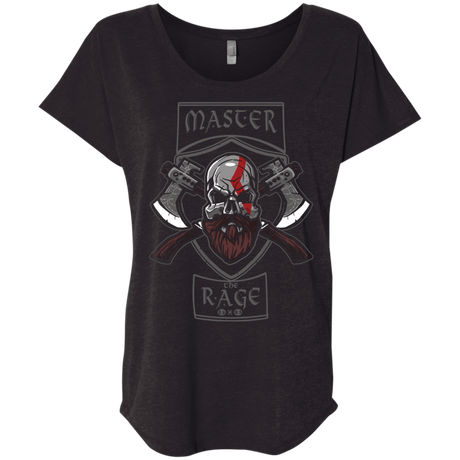 T-Shirts Vintage Black / X-Small Master The Rage Triblend Dolman Sleeve