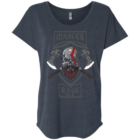 T-Shirts Vintage Navy / X-Small Master The Rage Triblend Dolman Sleeve