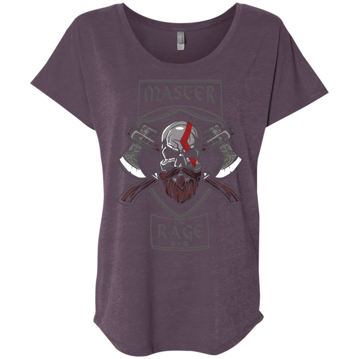 T-Shirts Vintage Purple / X-Small Master The Rage Triblend Dolman Sleeve