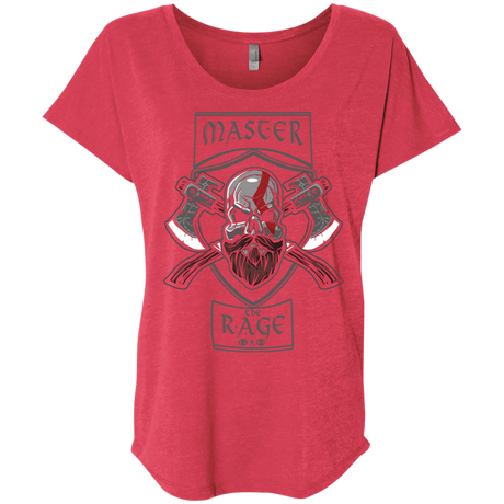 T-Shirts Vintage Red / X-Small Master The Rage Triblend Dolman Sleeve