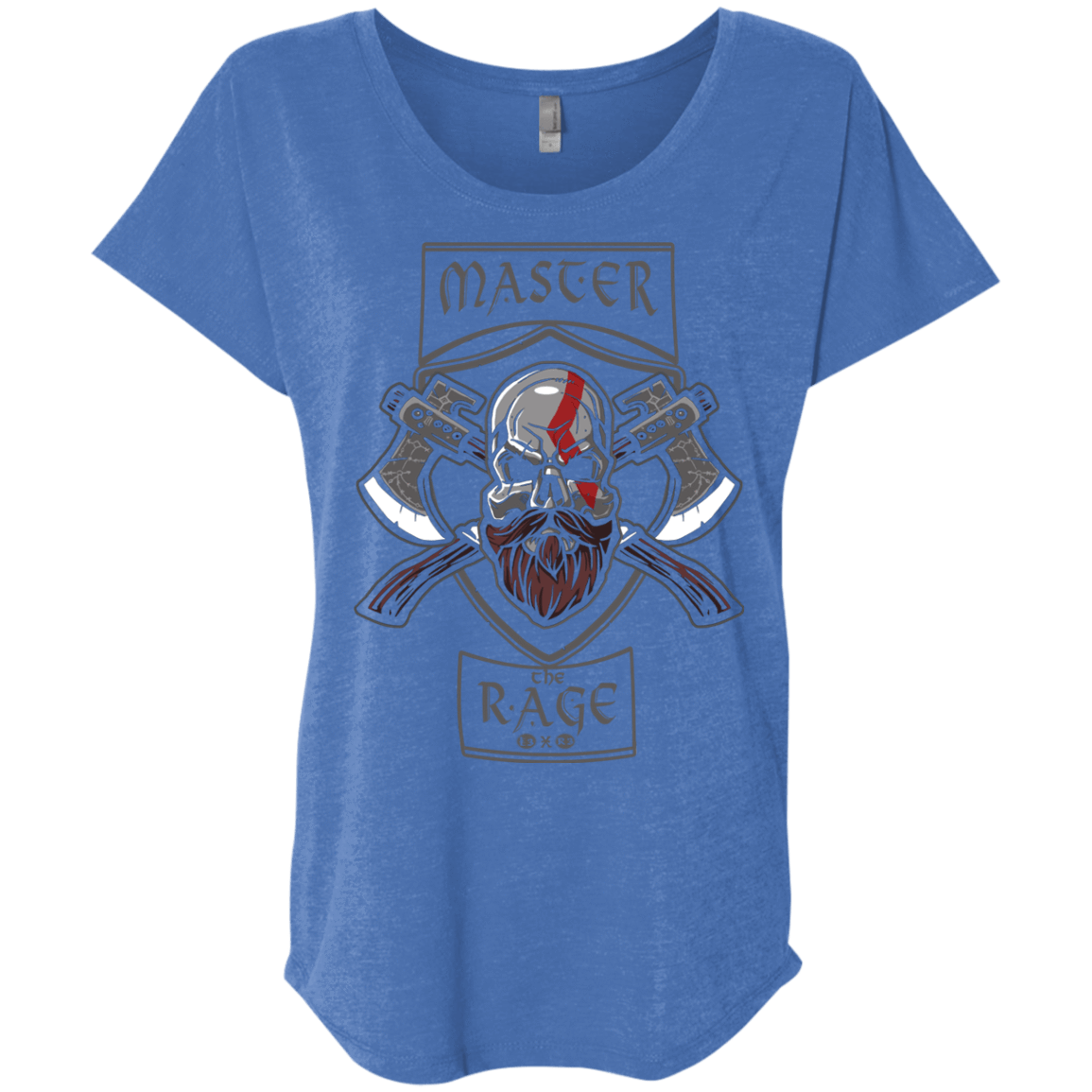 T-Shirts Vintage Royal / X-Small Master The Rage Triblend Dolman Sleeve
