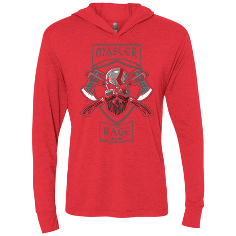 T-Shirts Vintage Red / X-Small Master The Rage Triblend Long Sleeve Hoodie Tee