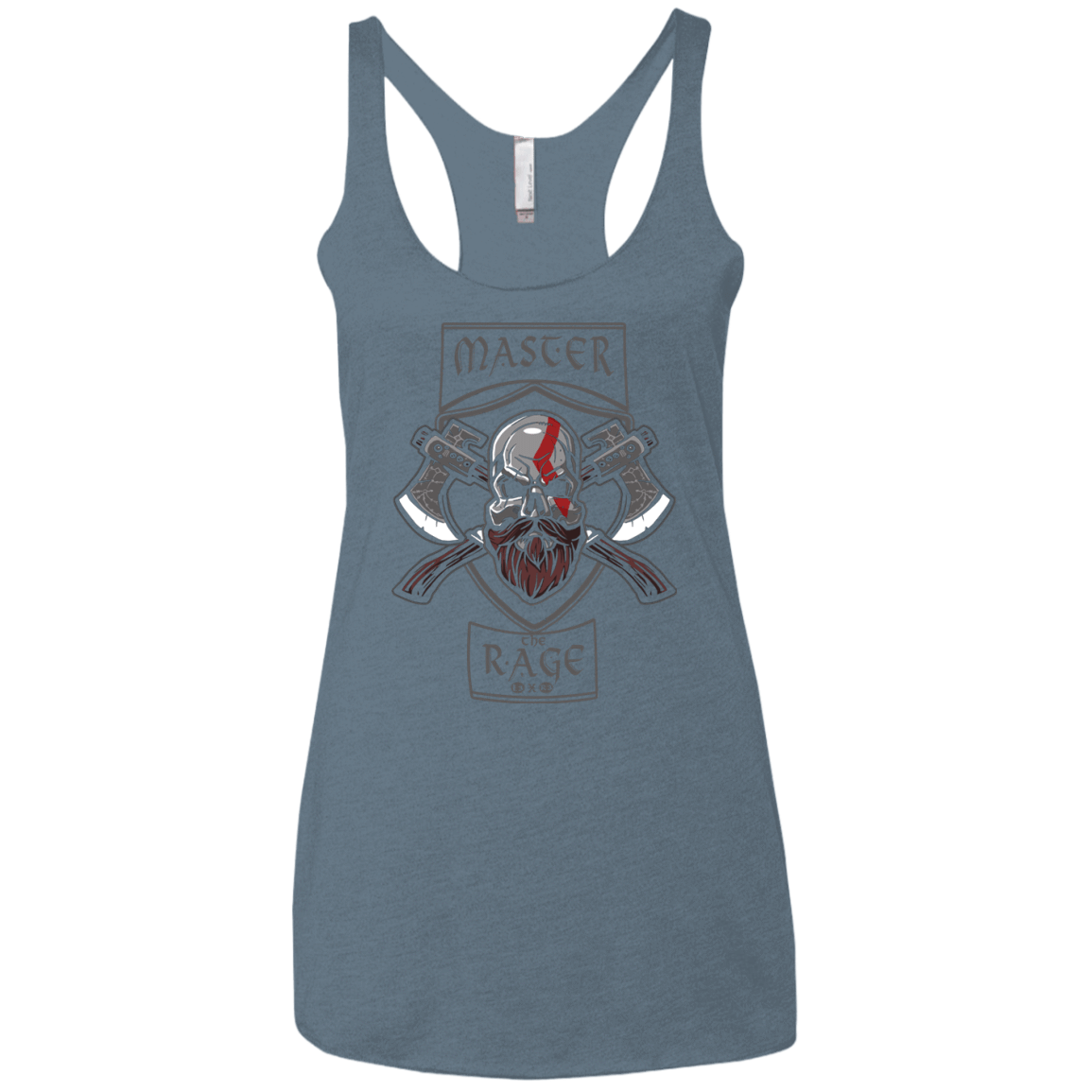 T-Shirts Indigo / X-Small Master The Rage Women's Triblend Racerback Tank