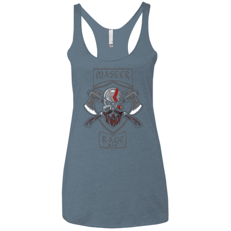 T-Shirts Indigo / X-Small Master The Rage Women's Triblend Racerback Tank