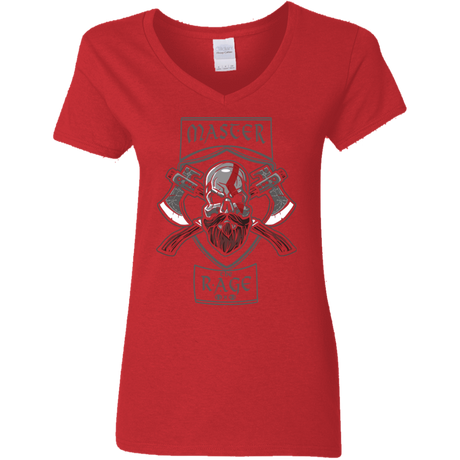 T-Shirts Red / S Master The Rage Women's V-Neck T-Shirt