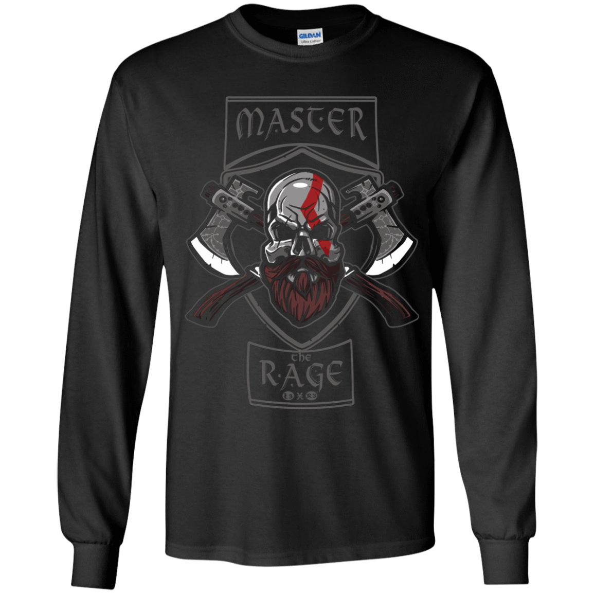 T-Shirts Black / YS Master The Rage Youth Long Sleeve T-Shirt
