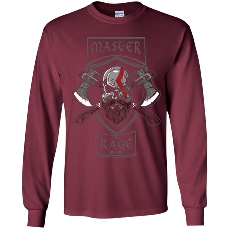 T-Shirts Maroon / YS Master The Rage Youth Long Sleeve T-Shirt