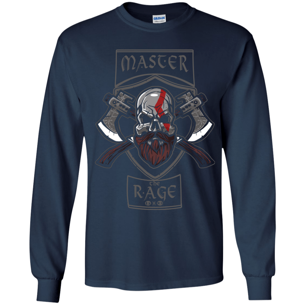 T-Shirts Navy / YS Master The Rage Youth Long Sleeve T-Shirt
