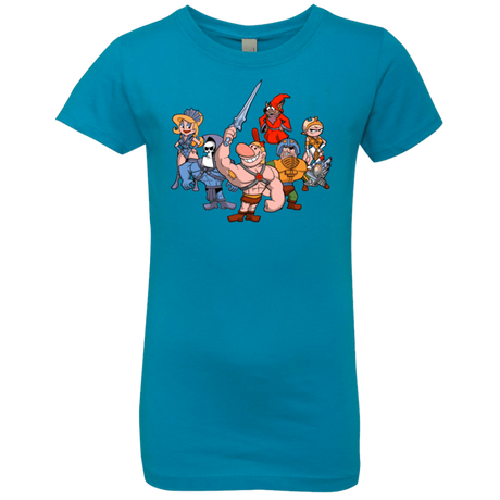 T-Shirts Turquoise / YXS Masters of the Grimverse Girls Premium T-Shirt