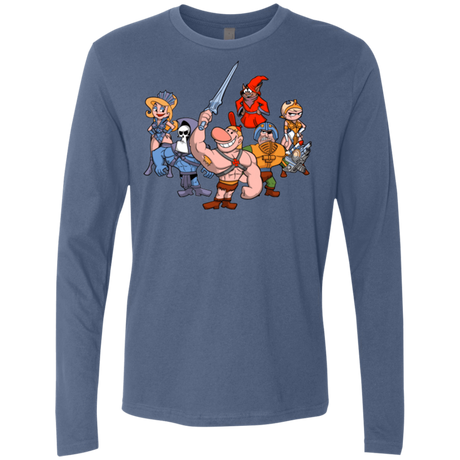 T-Shirts Indigo / Small Masters of the Grimverse Men's Premium Long Sleeve