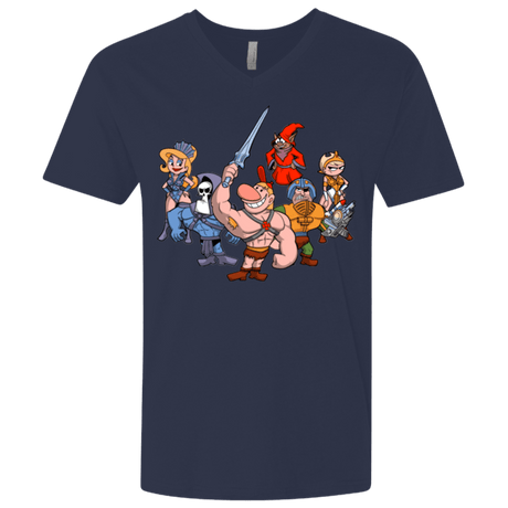T-Shirts Midnight Navy / X-Small Masters of the Grimverse Men's Premium V-Neck