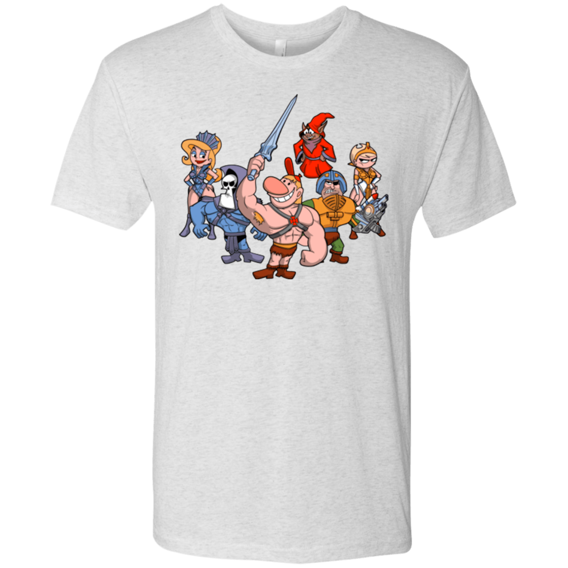 T-Shirts Heather White / Small Masters of the Grimverse Men's Triblend T-Shirt
