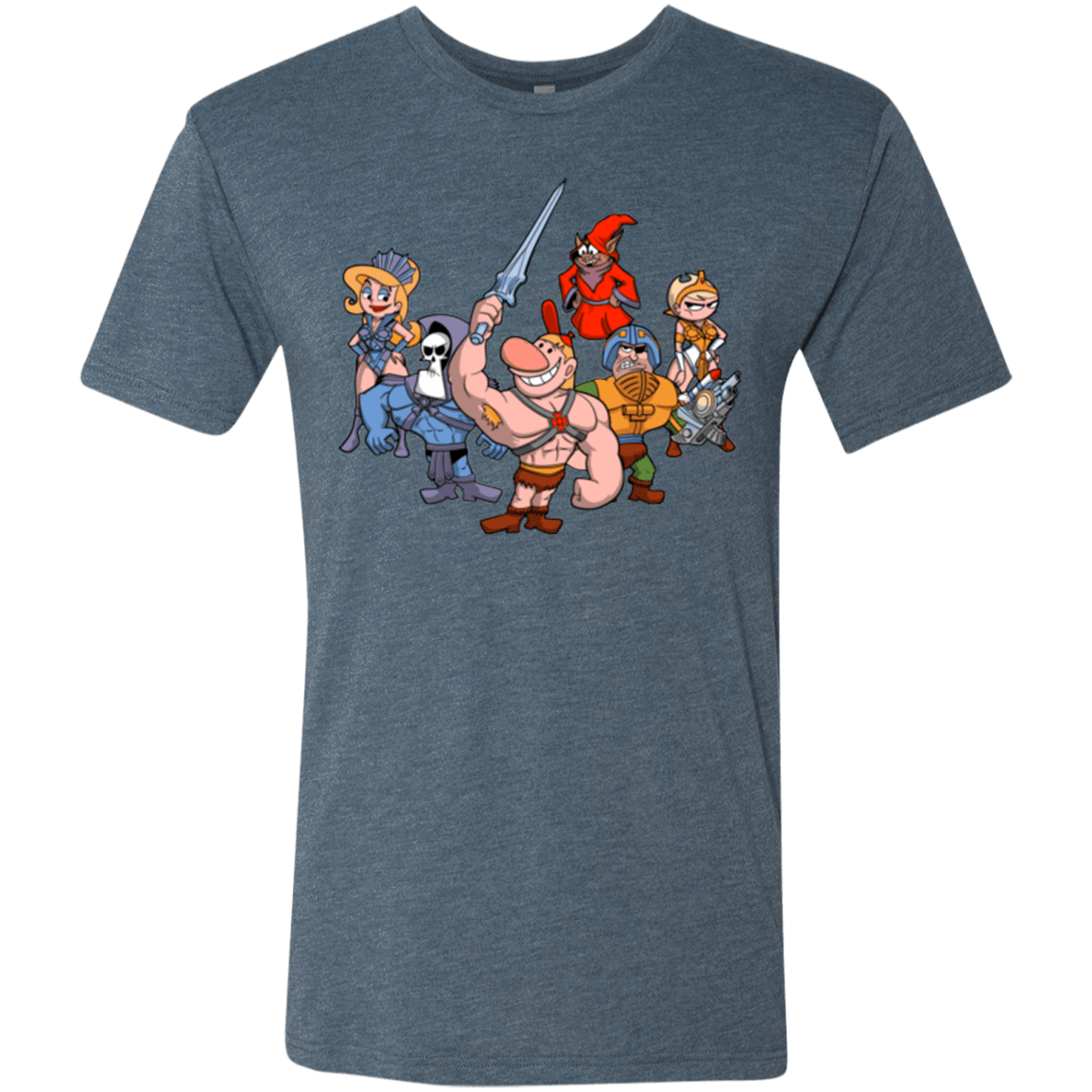 T-Shirts Indigo / Small Masters of the Grimverse Men's Triblend T-Shirt