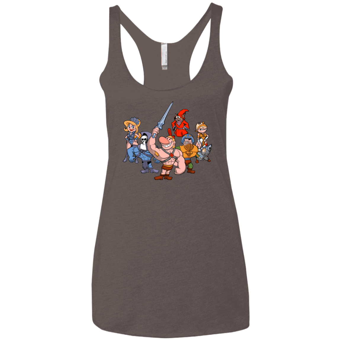 T-Shirts Macchiato / X-Small Masters of the Grimverse Women's Triblend Racerback Tank