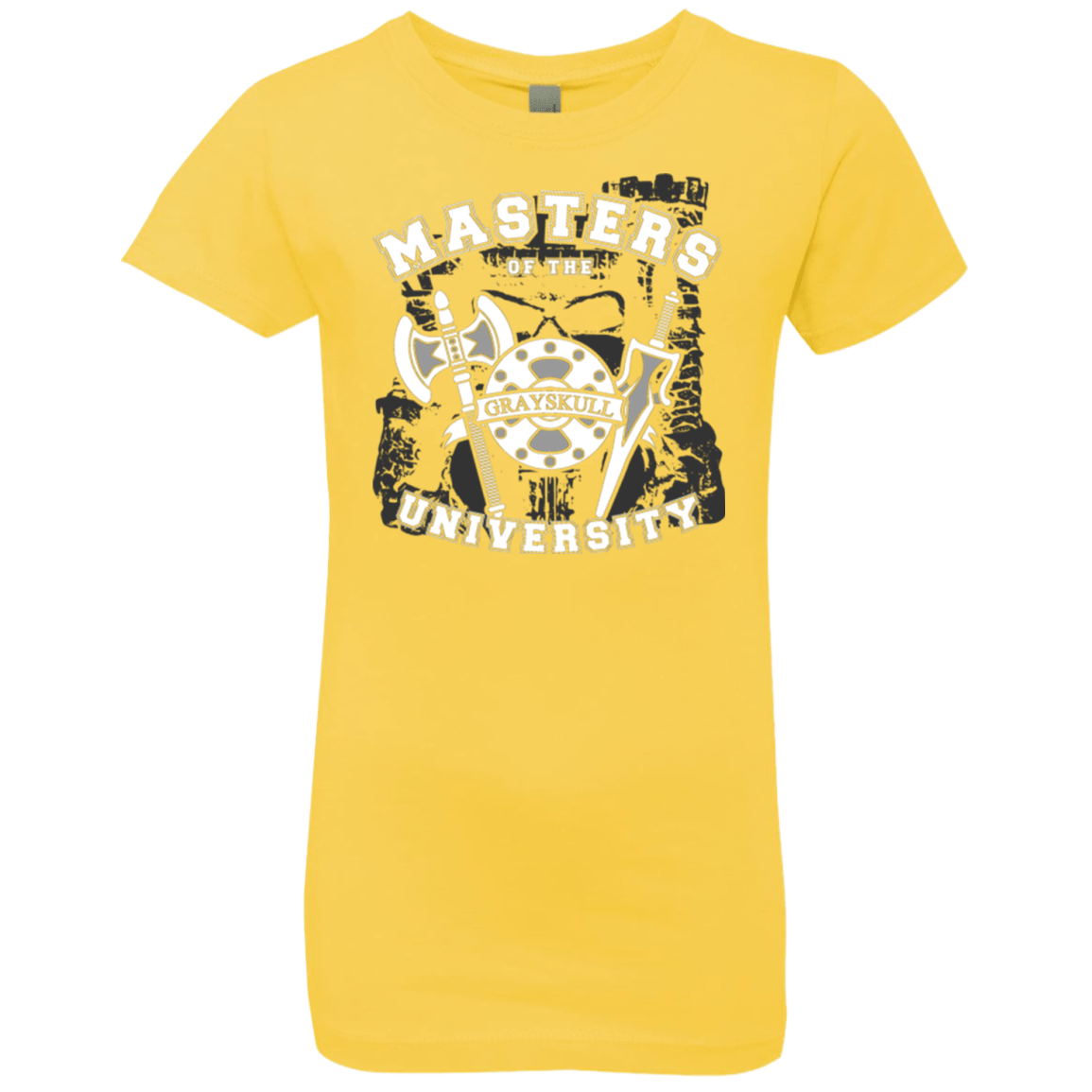 T-Shirts Vibrant Yellow / YXS Masters of the University Girls Premium T-Shirt