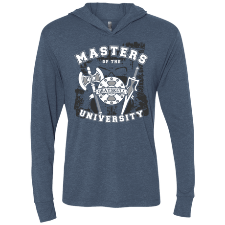 T-Shirts Indigo / X-Small Masters of the University Triblend Long Sleeve Hoodie Tee