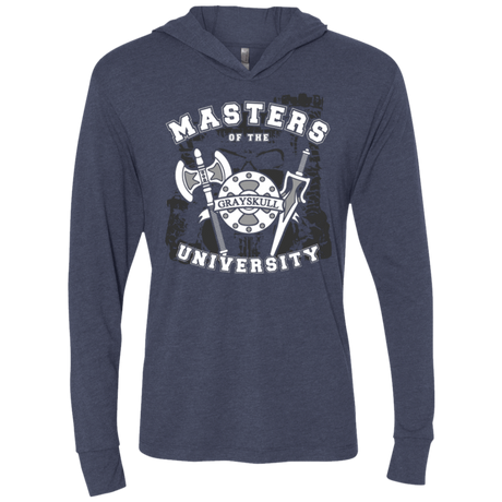 T-Shirts Vintage Navy / X-Small Masters of the University Triblend Long Sleeve Hoodie Tee