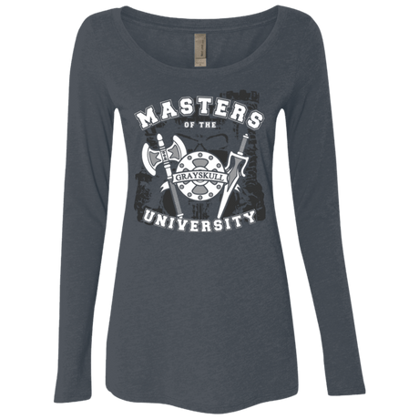 T-Shirts Vintage Navy / Small Masters of the University Women's Triblend Long Sleeve Shirt