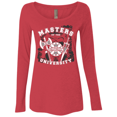T-Shirts Vintage Red / Small Masters of the University Women's Triblend Long Sleeve Shirt