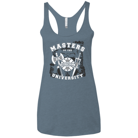 T-Shirts Indigo / X-Small Masters of the University Women's Triblend Racerback Tank