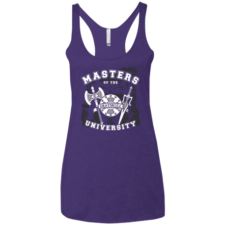 T-Shirts Purple / X-Small Masters of the University Women's Triblend Racerback Tank