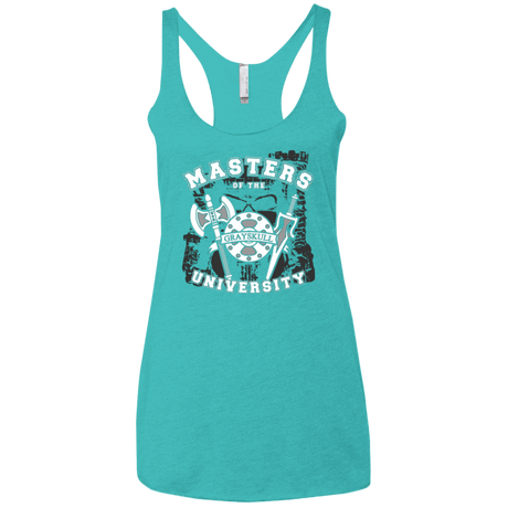 T-Shirts Tahiti Blue / X-Small Masters of the University Women's Triblend Racerback Tank