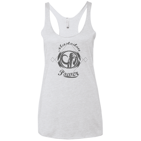 T-Shirts Heather White / X-Small Mastodon Women's Triblend Racerback Tank