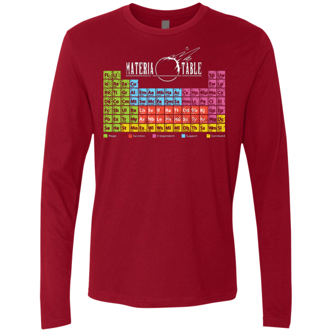 T-Shirts Cardinal / Small MATERIA TABLE Men's Premium Long Sleeve