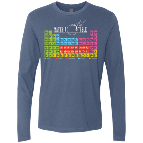 T-Shirts Indigo / Small MATERIA TABLE Men's Premium Long Sleeve