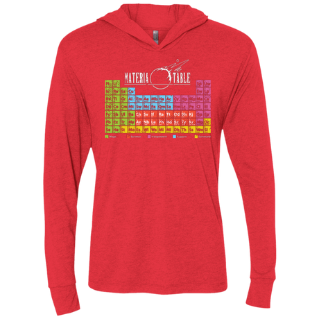 T-Shirts Vintage Red / X-Small MATERIA TABLE Triblend Long Sleeve Hoodie Tee