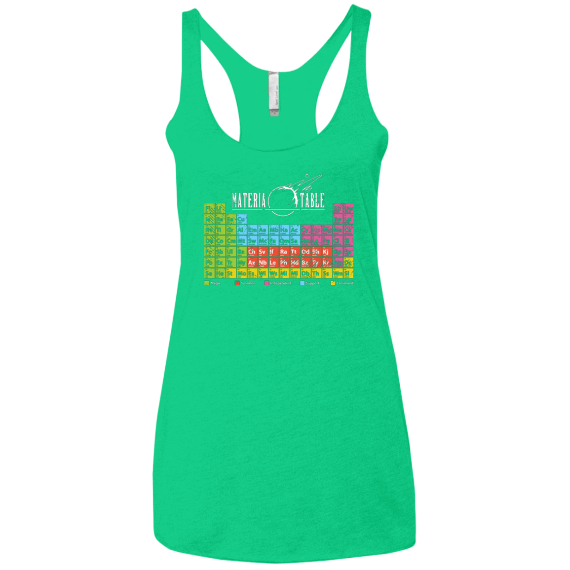 T-Shirts Envy / X-Small MATERIA TABLE Women's Triblend Racerback Tank