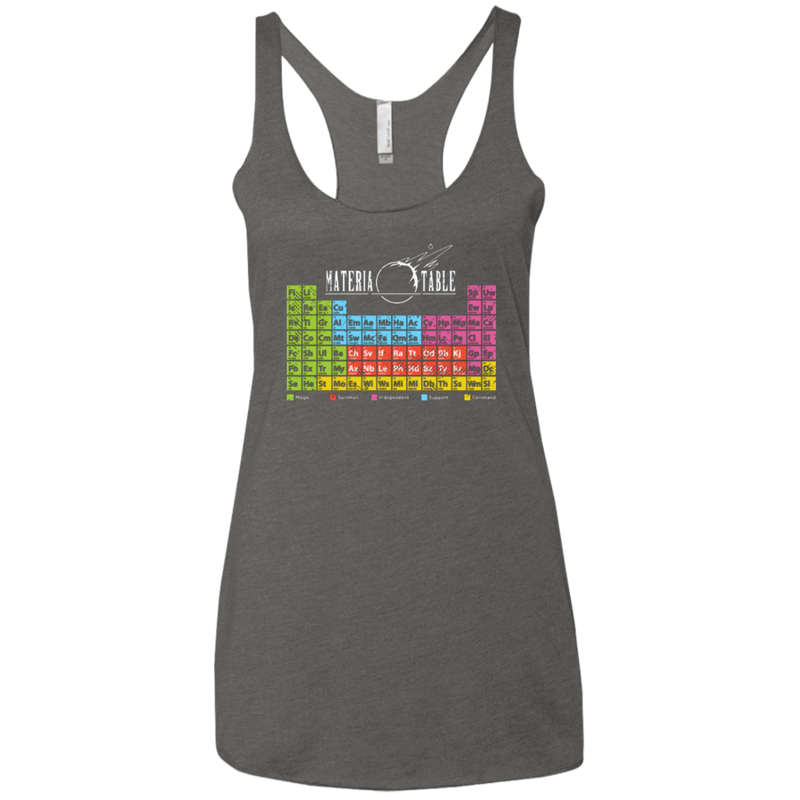 T-Shirts Premium Heather / X-Small MATERIA TABLE Women's Triblend Racerback Tank