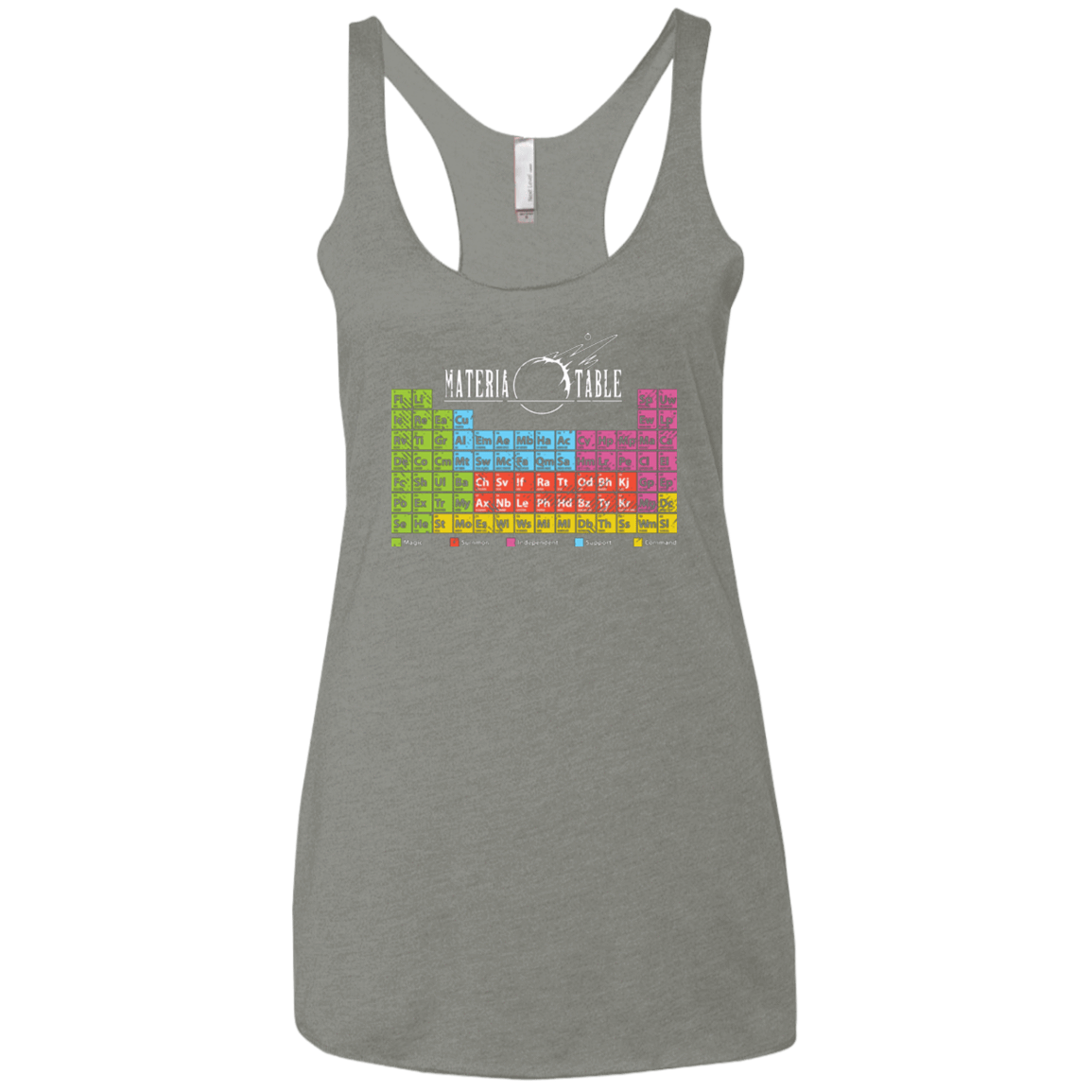 T-Shirts Venetian Grey / X-Small MATERIA TABLE Women's Triblend Racerback Tank