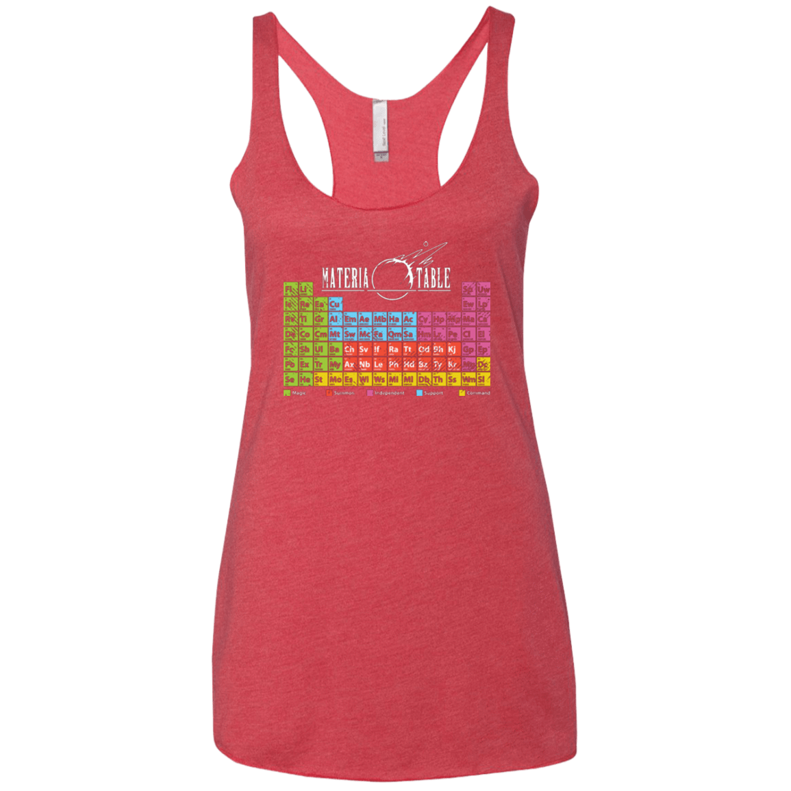 T-Shirts Vintage Red / X-Small MATERIA TABLE Women's Triblend Racerback Tank
