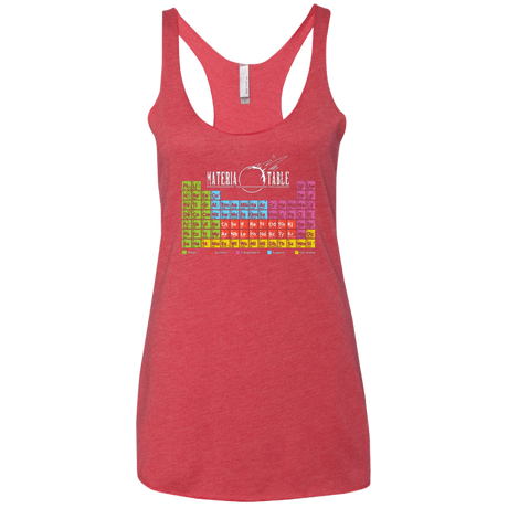 T-Shirts Vintage Red / X-Small MATERIA TABLE Women's Triblend Racerback Tank