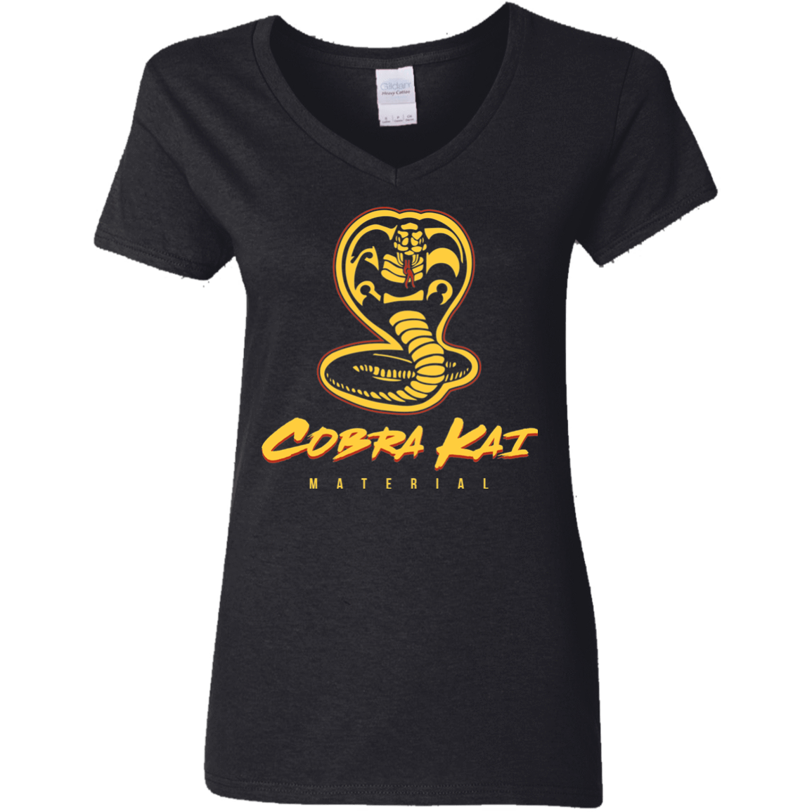 T-Shirts Black / S MATERIAL Women's V-Neck T-Shirt