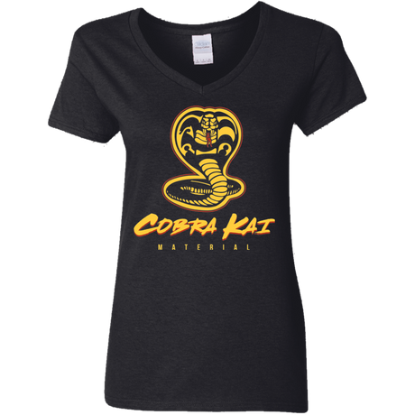 T-Shirts Black / S MATERIAL Women's V-Neck T-Shirt