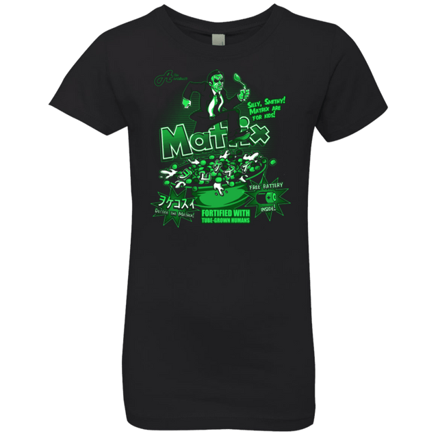 T-Shirts Black / YXS Matrix Cereal Girls Premium T-Shirt