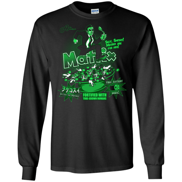 T-Shirts Black / S Matrix Cereal Men's Long Sleeve T-Shirt