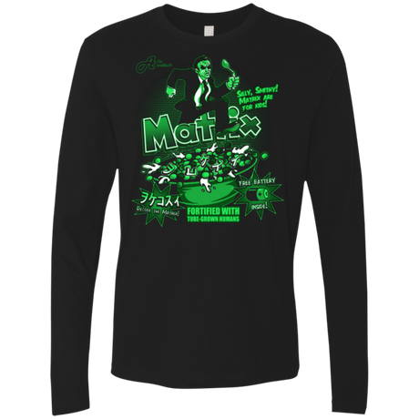 T-Shirts Black / S Matrix Cereal Men's Premium Long Sleeve