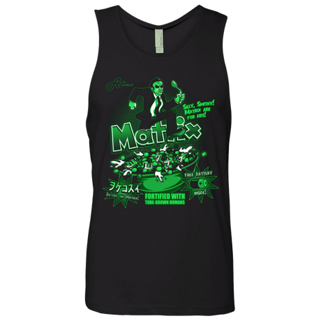 T-Shirts Black / S Matrix Cereal Men's Premium Tank Top