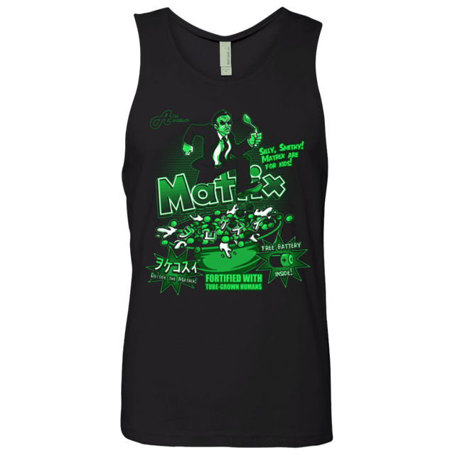 T-Shirts Black / S Matrix Cereal Men's Premium Tank Top