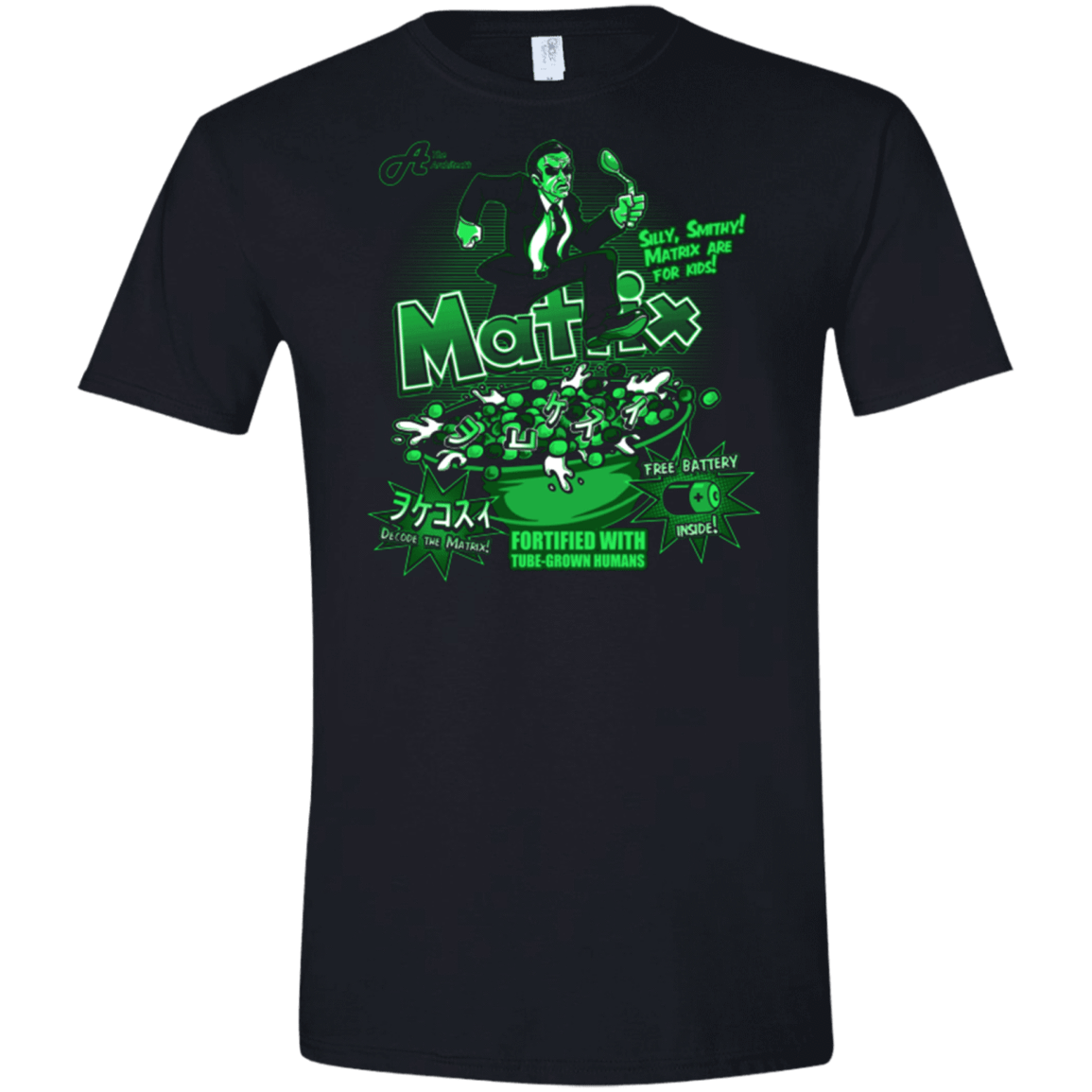 T-Shirts Black / X-Small Matrix Cereal Men's Semi-Fitted Softstyle