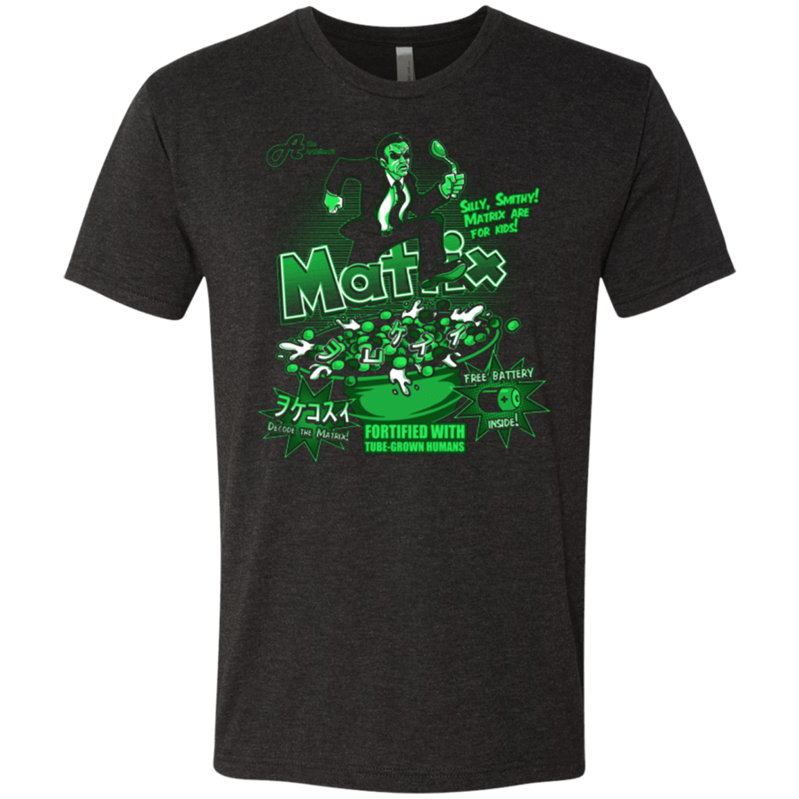 T-Shirts Vintage Black / S Matrix Cereal Men's Triblend T-Shirt