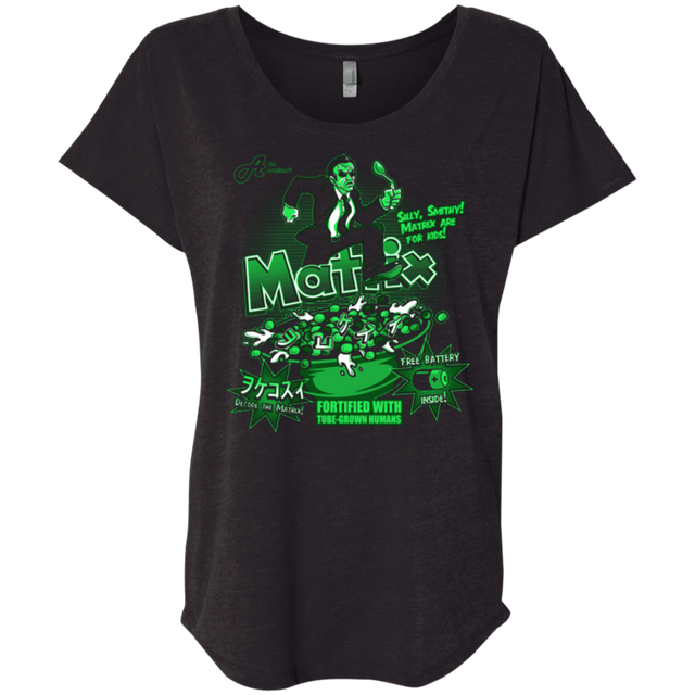 T-Shirts Vintage Black / X-Small Matrix Cereal Triblend Dolman Sleeve