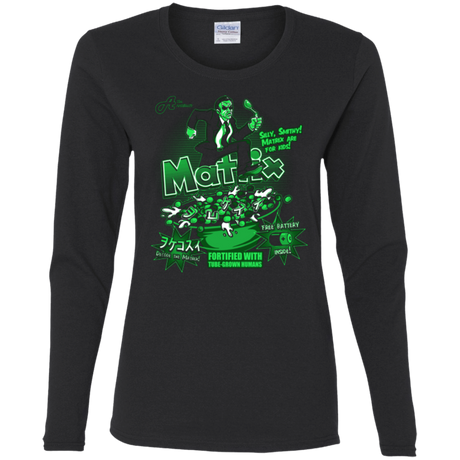 T-Shirts Black / S Matrix Cereal Women's Long Sleeve T-Shirt