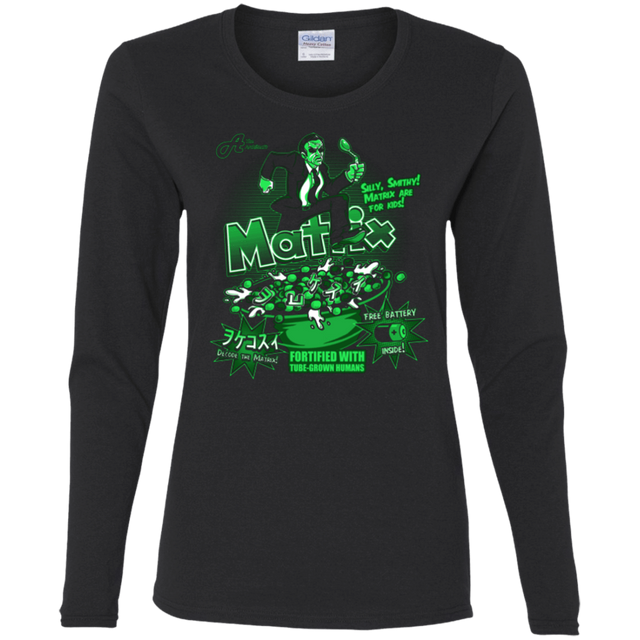 T-Shirts Black / S Matrix Cereal Women's Long Sleeve T-Shirt