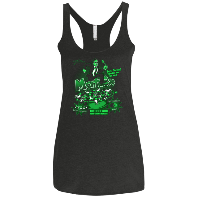 T-Shirts Vintage Black / X-Small Matrix Cereal Women's Triblend Racerback Tank